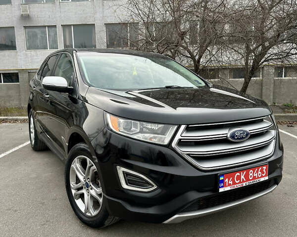 Черный Форд Эдж, объемом двигателя 2 л и пробегом 180 тыс. км за 13999 $, фото 1 на Automoto.ua