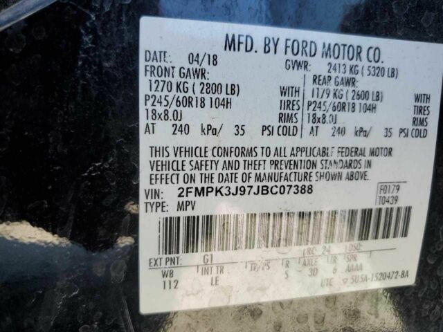 Черный Форд Эдж, объемом двигателя 0 л и пробегом 111 тыс. км за 3000 $, фото 12 на Automoto.ua