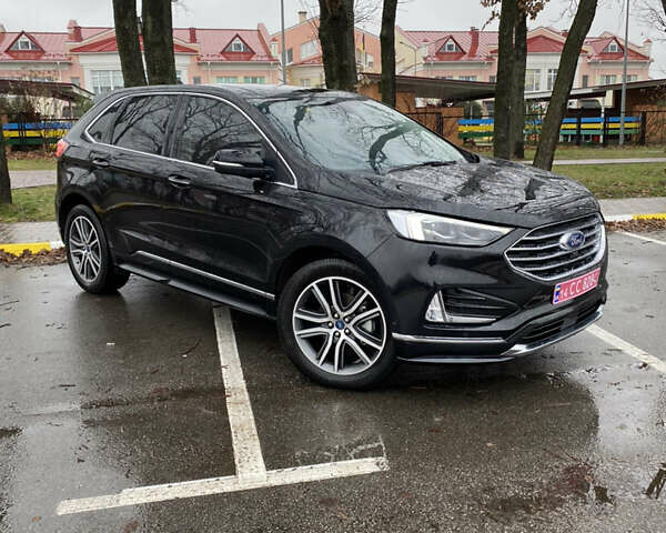 Черный Форд Эдж, объемом двигателя 2 л и пробегом 128 тыс. км за 18499 $, фото 1 на Automoto.ua