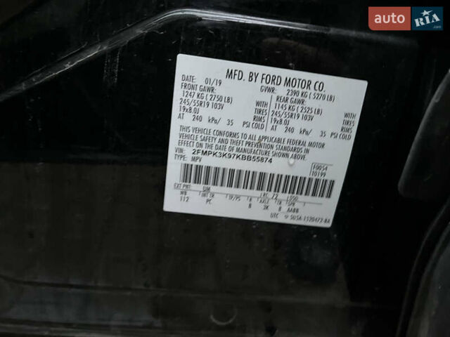 Чорний Форд Едж, об'ємом двигуна 2 л та пробігом 153 тис. км за 13700 $, фото 16 на Automoto.ua
