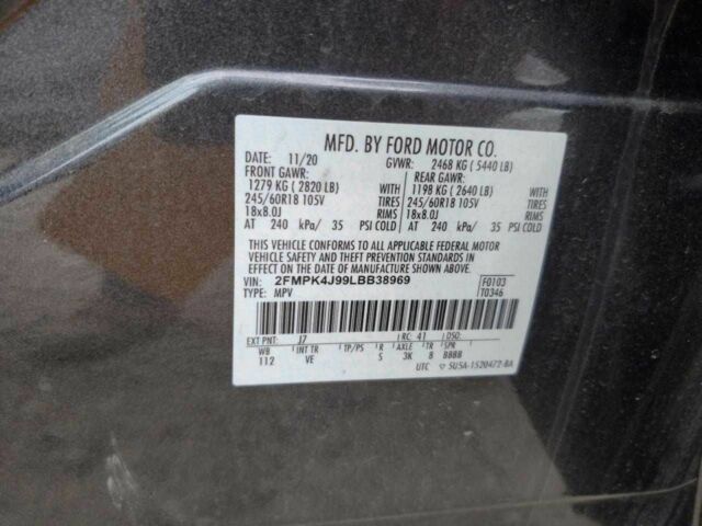 Черный Форд Эдж, объемом двигателя 2 л и пробегом 40 тыс. км за 4000 $, фото 11 на Automoto.ua