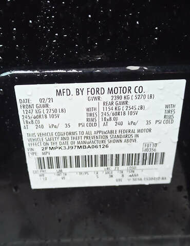 Чорний Форд Едж, об'ємом двигуна 2 л та пробігом 156 тис. км за 16800 $, фото 9 на Automoto.ua