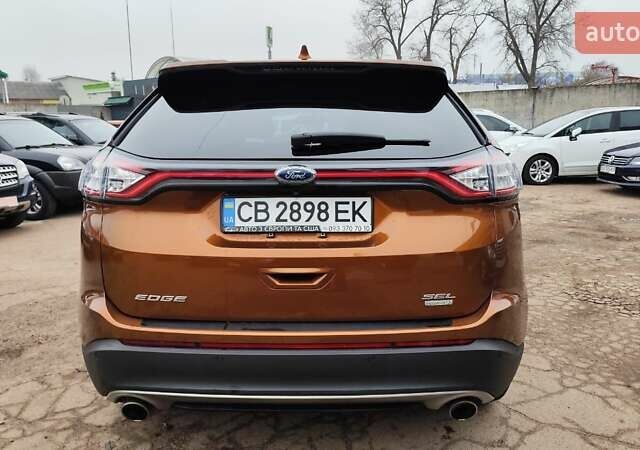 Коричневый Форд Эдж, объемом двигателя 2 л и пробегом 143 тыс. км за 16350 $, фото 2 на Automoto.ua