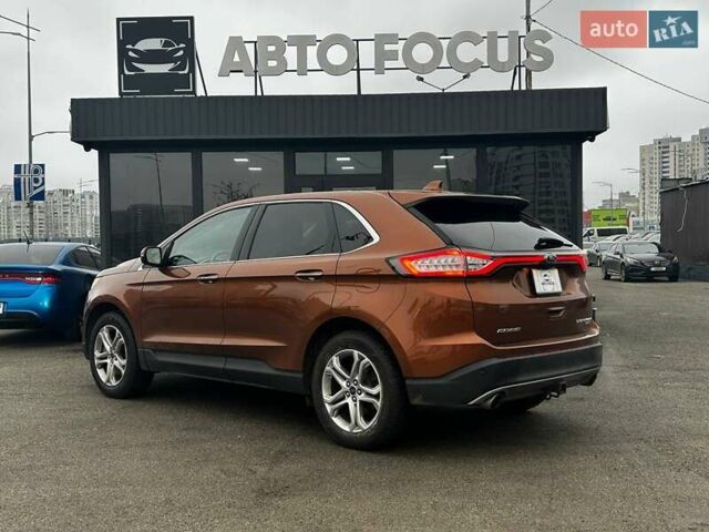 Коричневый Форд Эдж, объемом двигателя 2 л и пробегом 66 тыс. км за 17990 $, фото 4 на Automoto.ua