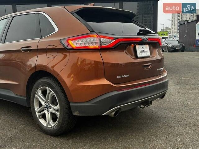 Коричневый Форд Эдж, объемом двигателя 2 л и пробегом 66 тыс. км за 17990 $, фото 5 на Automoto.ua