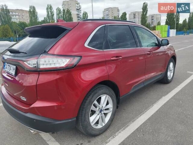 Красный Форд Эдж, объемом двигателя 2 л и пробегом 88 тыс. км за 15500 $, фото 3 на Automoto.ua