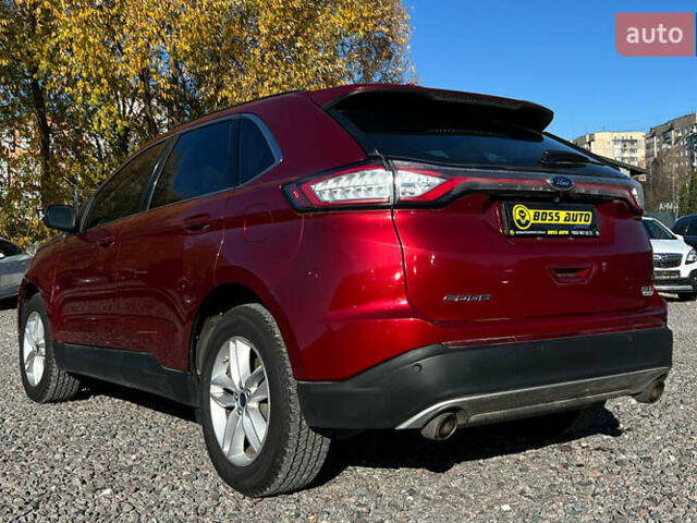 Красный Форд Эдж, объемом двигателя 2 л и пробегом 112 тыс. км за 14999 $, фото 3 на Automoto.ua