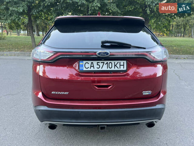 Червоний Форд Едж, об'ємом двигуна 2 л та пробігом 160 тис. км за 12800 $, фото 7 на Automoto.ua