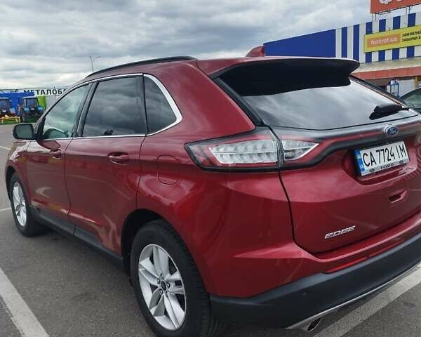 Красный Форд Эдж, объемом двигателя 2 л и пробегом 88 тыс. км за 15500 $, фото 6 на Automoto.ua