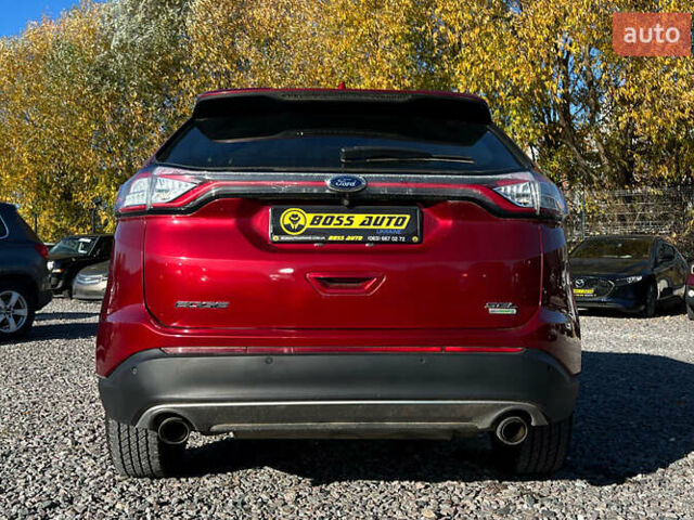 Красный Форд Эдж, объемом двигателя 2 л и пробегом 112 тыс. км за 14999 $, фото 4 на Automoto.ua