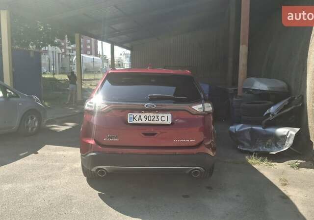 Красный Форд Эдж, объемом двигателя 3.5 л и пробегом 196 тыс. км за 18900 $, фото 1 на Automoto.ua