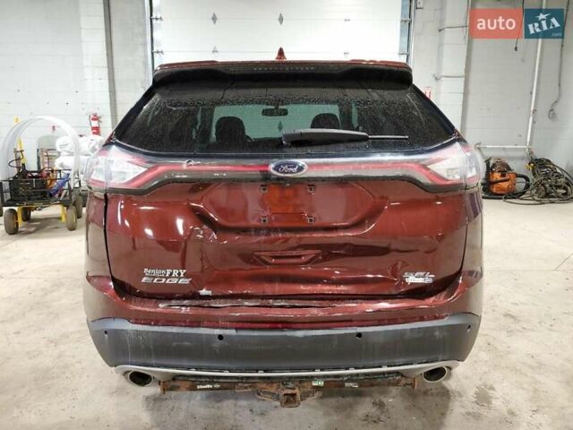 Красный Форд Эдж, объемом двигателя 2 л и пробегом 66 тыс. км за 2500 $, фото 5 на Automoto.ua