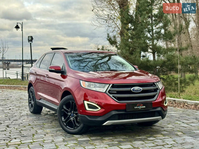 Красный Форд Эдж, объемом двигателя 2 л и пробегом 186 тыс. км за 14333 $, фото 14 на Automoto.ua