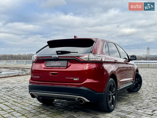 Красный Форд Эдж, объемом двигателя 2 л и пробегом 186 тыс. км за 14333 $, фото 15 на Automoto.ua