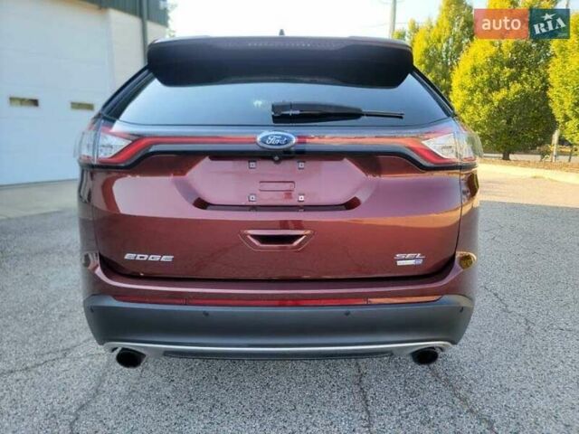 Красный Форд Эдж, объемом двигателя 2 л и пробегом 96 тыс. км за 3000 $, фото 5 на Automoto.ua