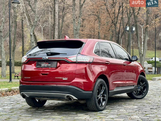 Красный Форд Эдж, объемом двигателя 2 л и пробегом 186 тыс. км за 14333 $, фото 9 на Automoto.ua