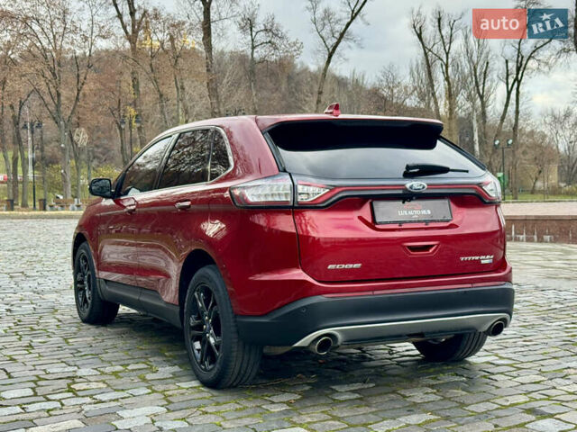 Красный Форд Эдж, объемом двигателя 2 л и пробегом 186 тыс. км за 14333 $, фото 7 на Automoto.ua