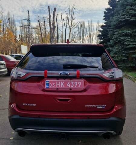 Червоний Форд Едж, об'ємом двигуна 2 л та пробігом 200 тис. км за 15300 $, фото 7 на Automoto.ua