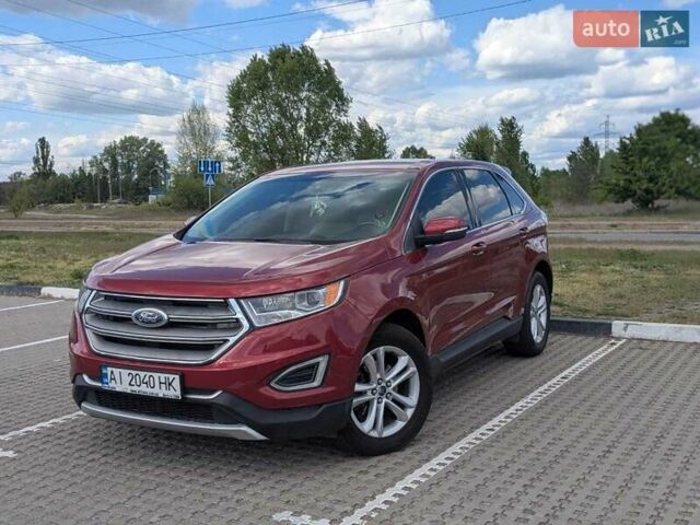 Красный Форд Эдж, объемом двигателя 2 л и пробегом 122 тыс. км за 16400 $, фото 1 на Automoto.ua