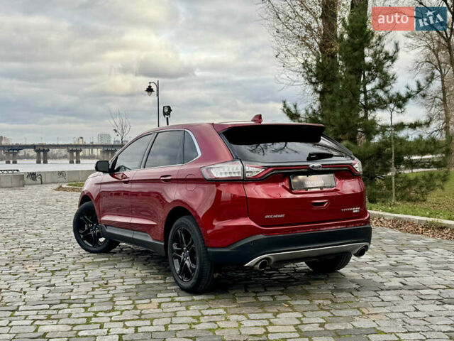 Красный Форд Эдж, объемом двигателя 2 л и пробегом 186 тыс. км за 14333 $, фото 13 на Automoto.ua