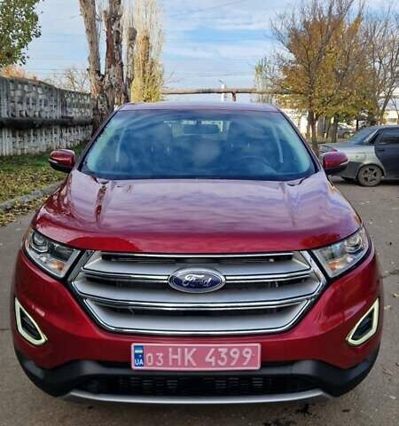 Червоний Форд Едж, об'ємом двигуна 2 л та пробігом 200 тис. км за 15300 $, фото 1 на Automoto.ua
