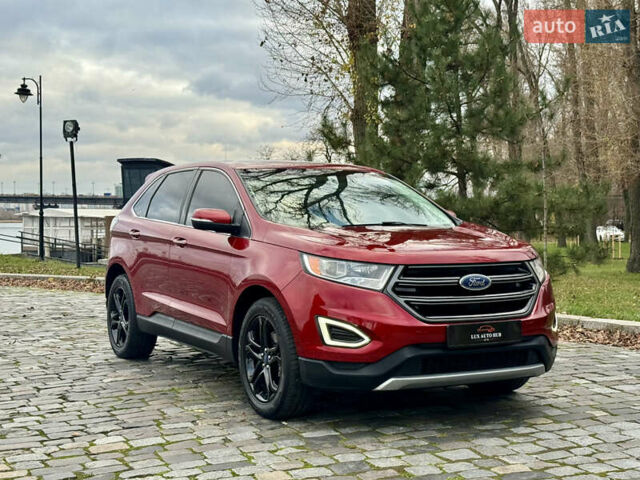 Красный Форд Эдж, объемом двигателя 2 л и пробегом 186 тыс. км за 14333 $, фото 2 на Automoto.ua