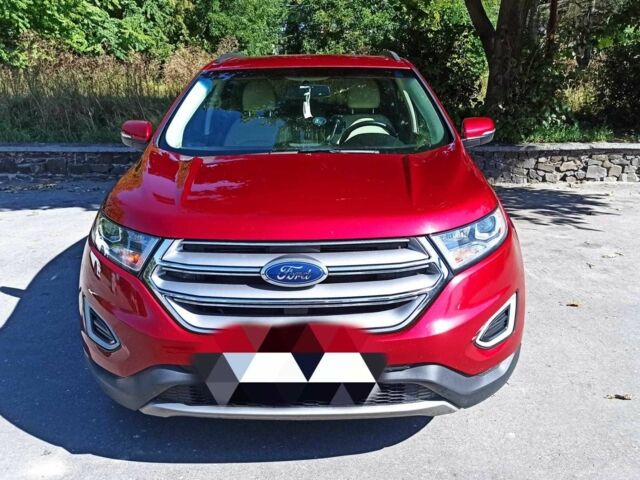 Красный Форд Эдж, объемом двигателя 2 л и пробегом 217 тыс. км за 17500 $, фото 6 на Automoto.ua