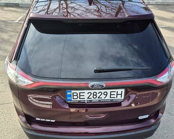Красный Форд Эдж, объемом двигателя 2 л и пробегом 73 тыс. км за 17700 $, фото 15 на Automoto.ua