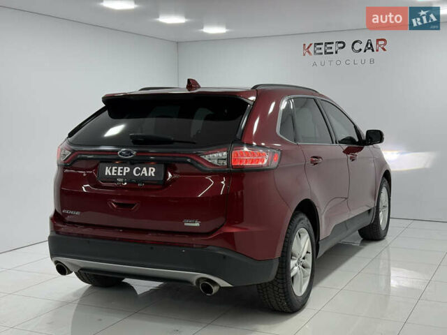 Красный Форд Эдж, объемом двигателя 2 л и пробегом 92 тыс. км за 15200 $, фото 7 на Automoto.ua