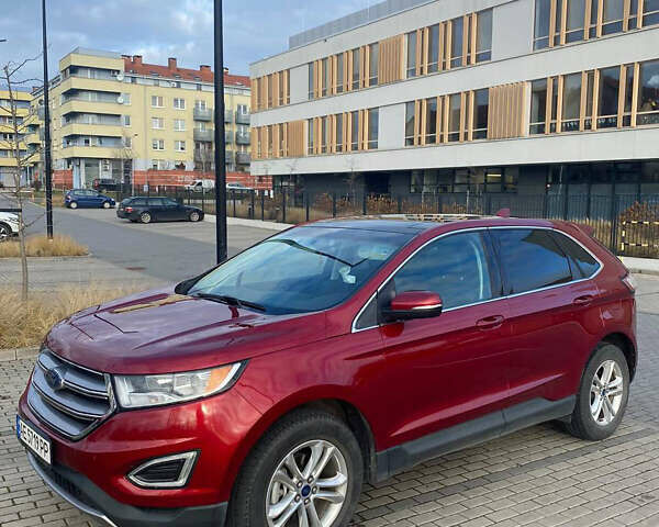 Красный Форд Эдж, объемом двигателя 2 л и пробегом 83 тыс. км за 19000 $, фото 1 на Automoto.ua