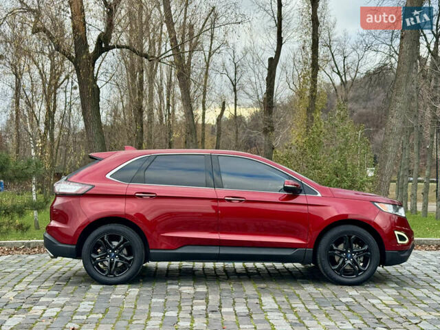 Красный Форд Эдж, объемом двигателя 2 л и пробегом 186 тыс. км за 14333 $, фото 4 на Automoto.ua