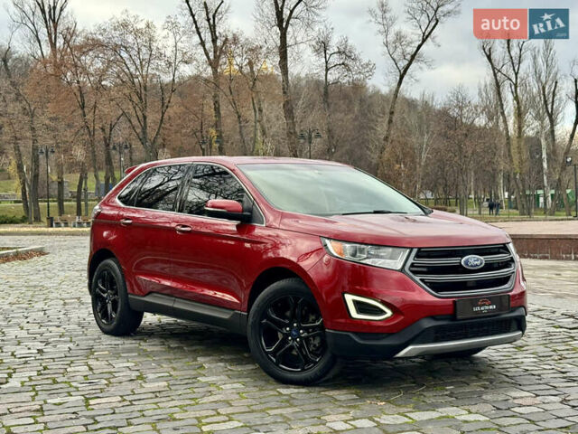 Красный Форд Эдж, объемом двигателя 2 л и пробегом 186 тыс. км за 14333 $, фото 16 на Automoto.ua