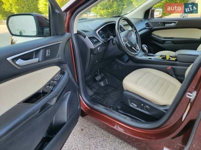 Красный Форд Эдж, объемом двигателя 2 л и пробегом 96 тыс. км за 3000 $, фото 8 на Automoto.ua