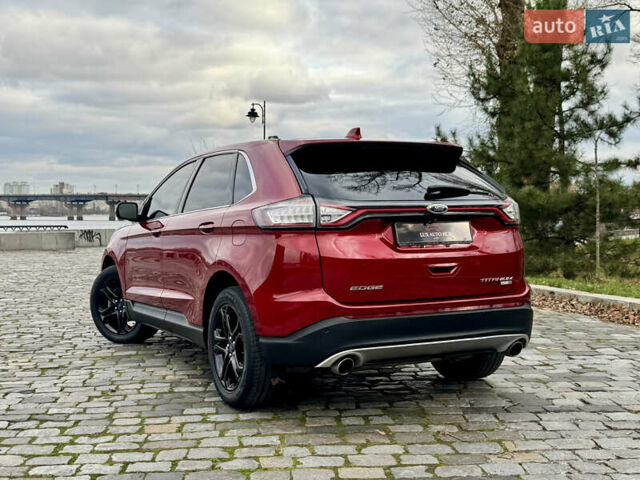 Красный Форд Эдж, объемом двигателя 2 л и пробегом 186 тыс. км за 14333 $, фото 21 на Automoto.ua