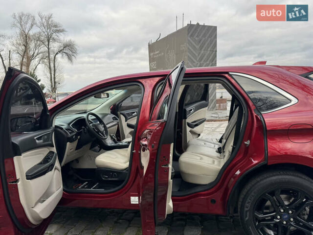 Красный Форд Эдж, объемом двигателя 2 л и пробегом 186 тыс. км за 14333 $, фото 26 на Automoto.ua