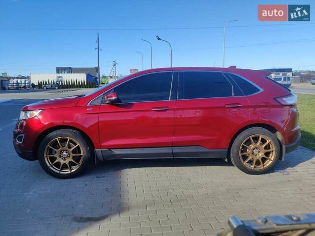 Красный Форд Эдж, объемом двигателя 3.5 л и пробегом 140 тыс. км за 18000 $, фото 1 на Automoto.ua