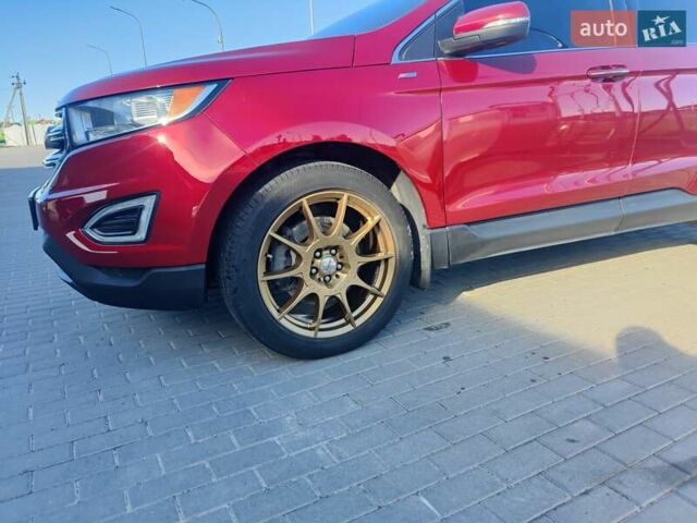 Красный Форд Эдж, объемом двигателя 3.5 л и пробегом 140 тыс. км за 18000 $, фото 6 на Automoto.ua