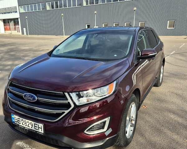 Красный Форд Эдж, объемом двигателя 2 л и пробегом 73 тыс. км за 17700 $, фото 4 на Automoto.ua