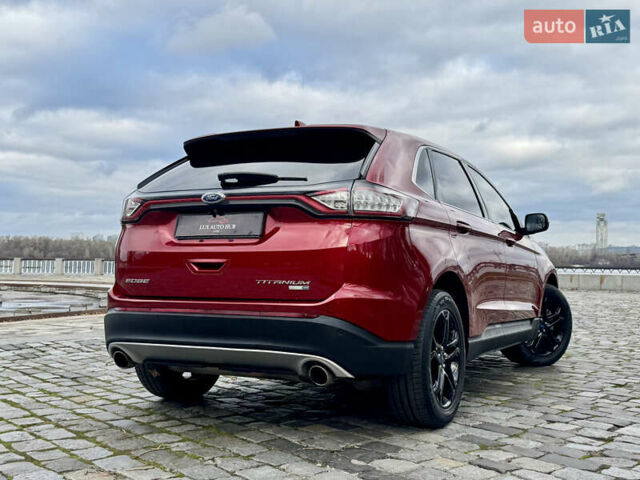 Красный Форд Эдж, объемом двигателя 2 л и пробегом 186 тыс. км за 14333 $, фото 12 на Automoto.ua