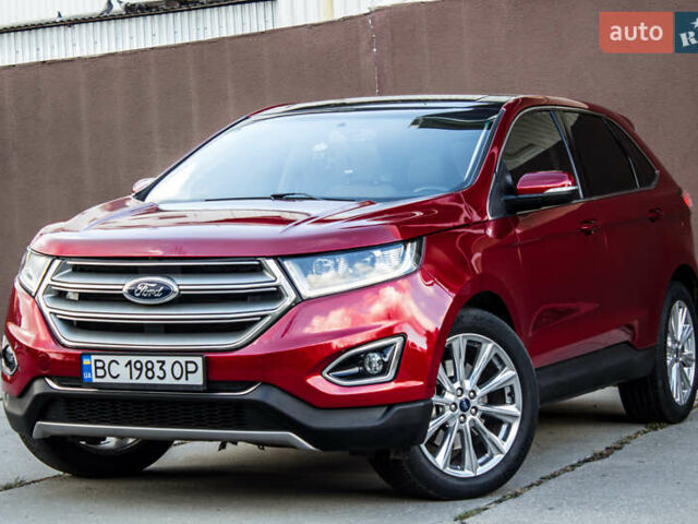 Красный Форд Эдж, объемом двигателя 3.5 л и пробегом 135 тыс. км за 15900 $, фото 1 на Automoto.ua