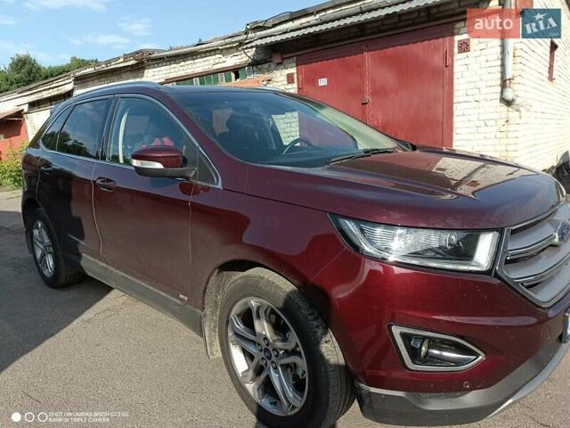 Красный Форд Эдж, объемом двигателя 2 л и пробегом 31 тыс. км за 25500 $, фото 4 на Automoto.ua