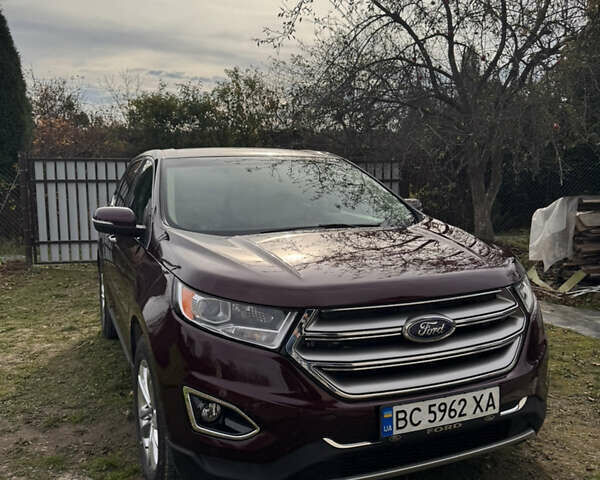 Червоний Форд Едж, об'ємом двигуна 2 л та пробігом 83 тис. км за 17300 $, фото 1 на Automoto.ua