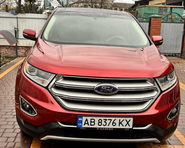 Красный Форд Эдж, объемом двигателя 2 л и пробегом 168 тыс. км за 20000 $, фото 2 на Automoto.ua