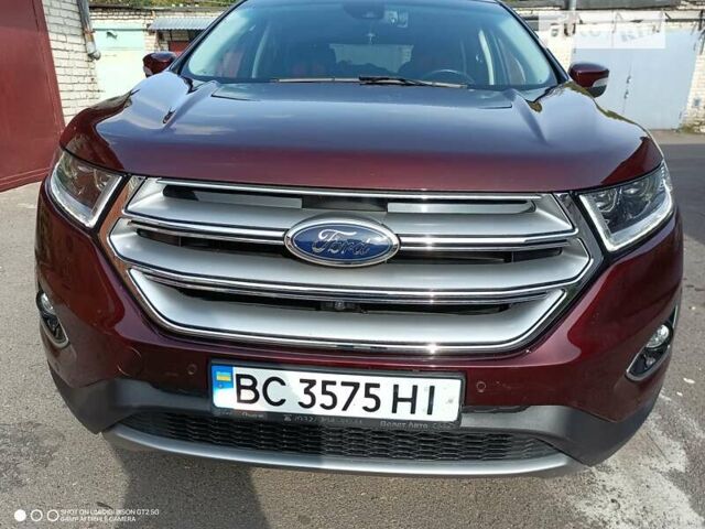 Красный Форд Эдж, объемом двигателя 2 л и пробегом 31 тыс. км за 25500 $, фото 2 на Automoto.ua