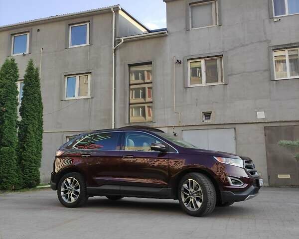 Красный Форд Эдж, объемом двигателя 2 л и пробегом 87 тыс. км за 22999 $, фото 3 на Automoto.ua