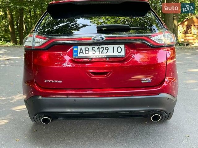 Красный Форд Эдж, объемом двигателя 2 л и пробегом 130 тыс. км за 17900 $, фото 3 на Automoto.ua
