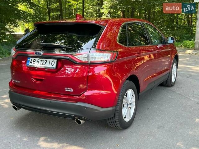 Красный Форд Эдж, объемом двигателя 2 л и пробегом 130 тыс. км за 17900 $, фото 9 на Automoto.ua