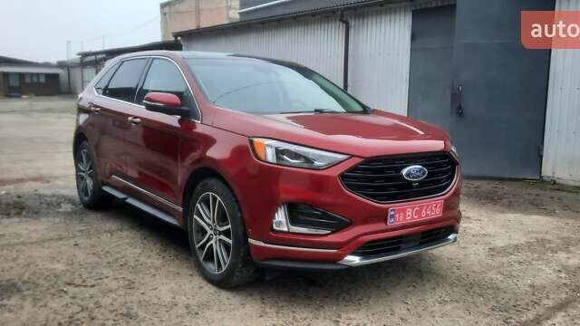 Красный Форд Эдж, объемом двигателя 2 л и пробегом 168 тыс. км за 16400 $, фото 6 на Automoto.ua