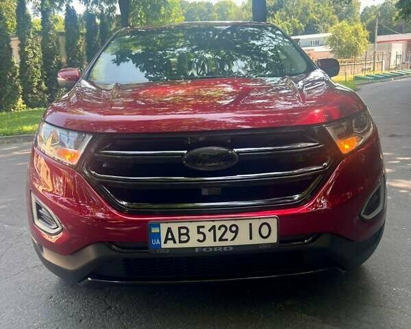 Красный Форд Эдж, объемом двигателя 2 л и пробегом 130 тыс. км за 17900 $, фото 8 на Automoto.ua