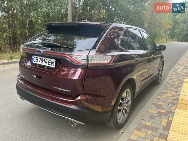 Красный Форд Эдж, объемом двигателя 3.5 л и пробегом 55 тыс. км за 23000 $, фото 7 на Automoto.ua